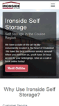 Mobile Screenshot of ironsideselfstorage.com